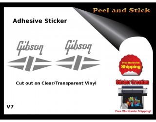 Gibson Guitar Adhesive Sticker v7